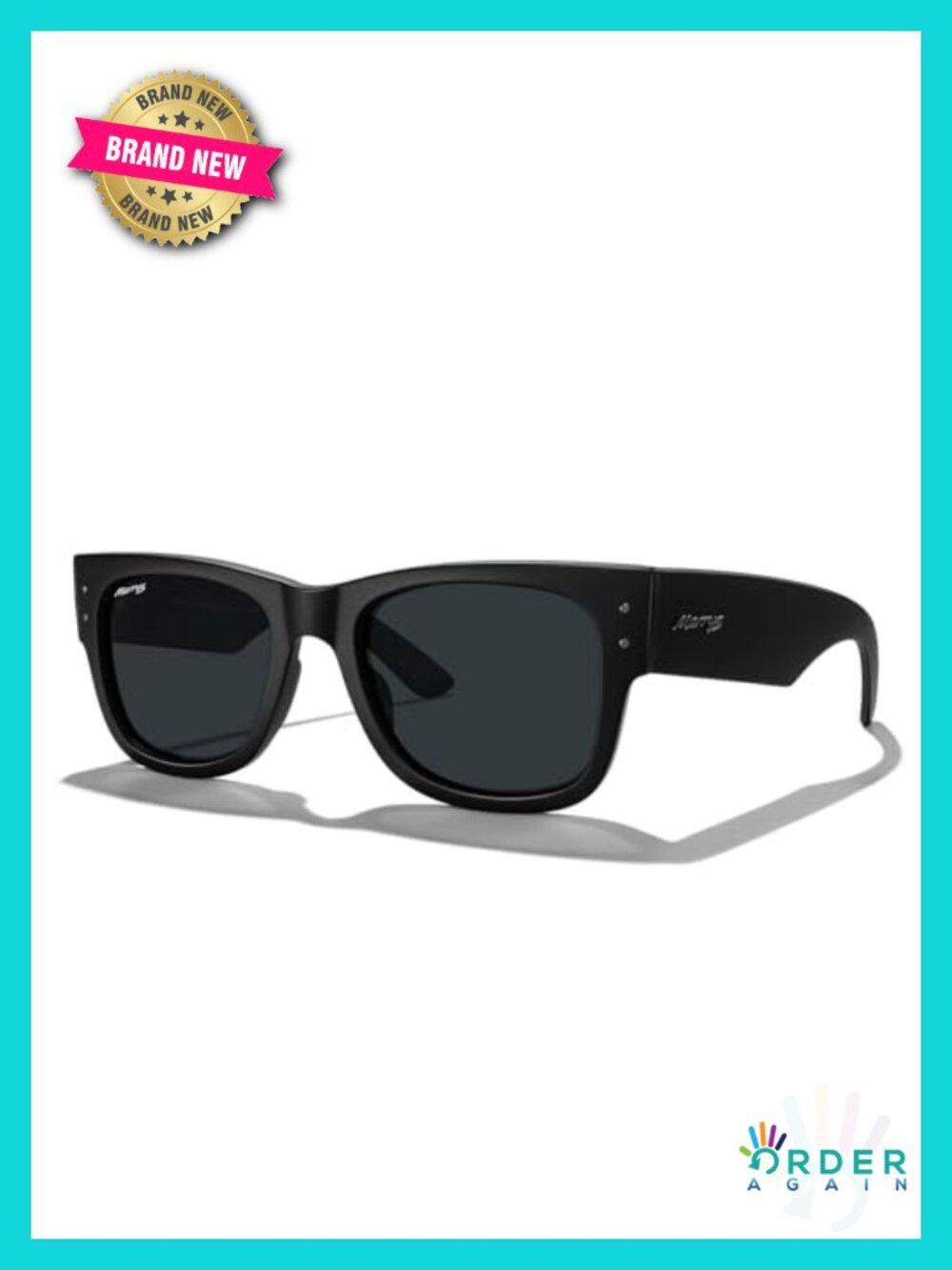 Square Polarized UV400 Sunglasses for Men Women Full Frame Classic